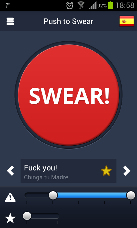Push to Swear app